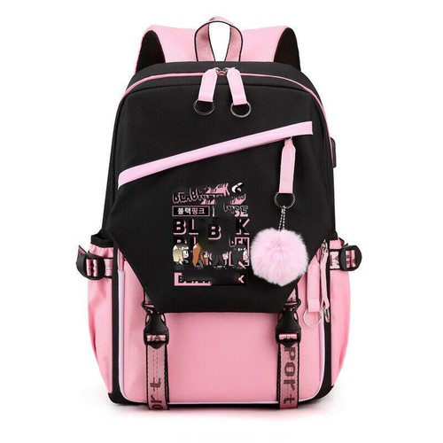Kpop BLACKPINK Mochila Escolar Bolso de Hombro USB Genial Para hombres Mujeres Bolso Regalo - Imagen 62 de 68