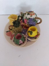 FRUIT Theme Mini Tea Set Grapes, Pine Apple Pear