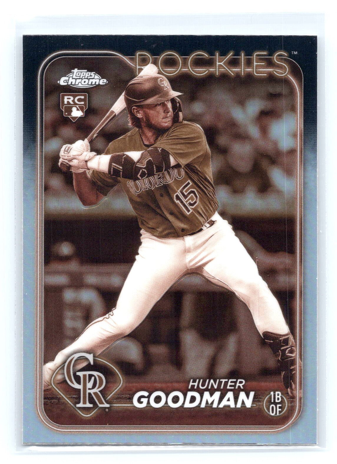 2024 Topps Chrome #99 Hunter Goodman Sepia Refractor