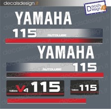 Adesivi Motore marino Yamaha 115 V4 (gommone barca)