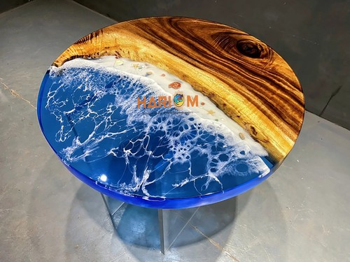 Poisson en Résine & Quartz Rose – Poseidon