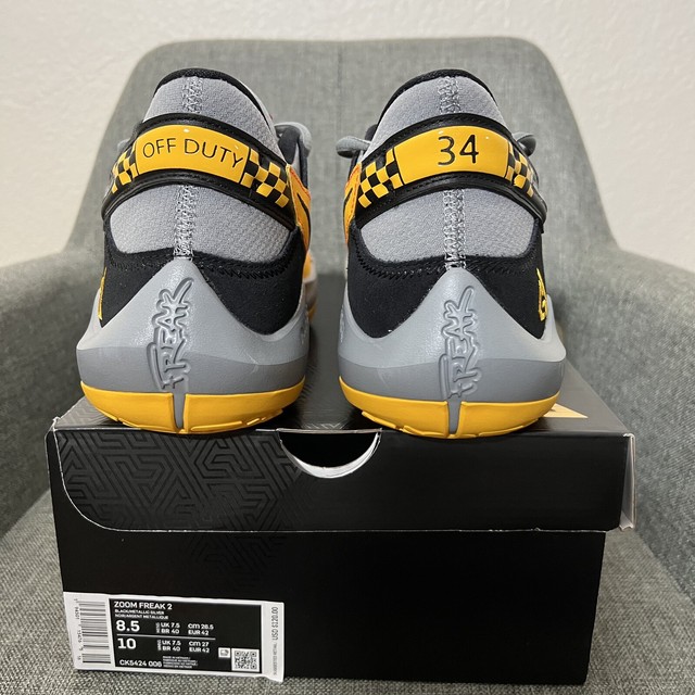 Size 8.5 - Nike Zoom Freak 2 Taxi 2021 