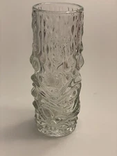 Czech Glass 10 Inch “Dragon Head Vase” 1960-70 by Frantisek Peceny, MCM Modern