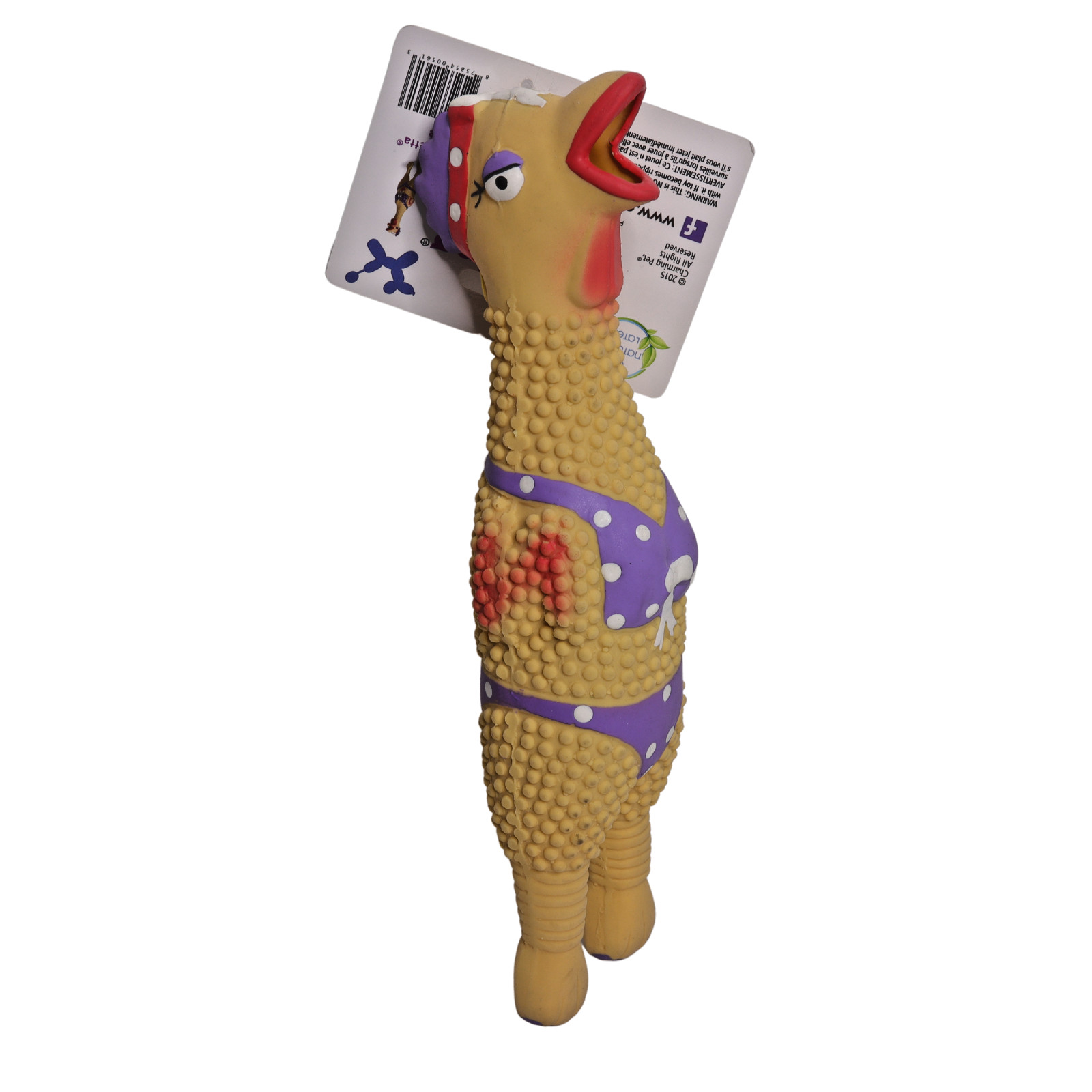 Charming Pet Squawkers Henrietta Large Latex Rubber Squeaker Dog Toy 11 Inches