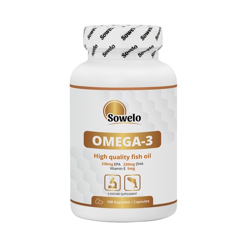 SOWELO OMEGA 3 1000mg Softgels EPA 330mg DHA 220mg Vitamina E 5mg | eBay