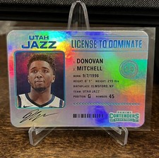 DONOVAN MITCHELL 2020-21 PANINI CONTENDERS LICENSE TO DOMINATE CASE HIT SSP #27
