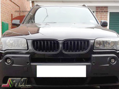 Sporty Style Look Gloss Black Front Kidney Grille For 2004-2006 BMW E83 X3 SUV