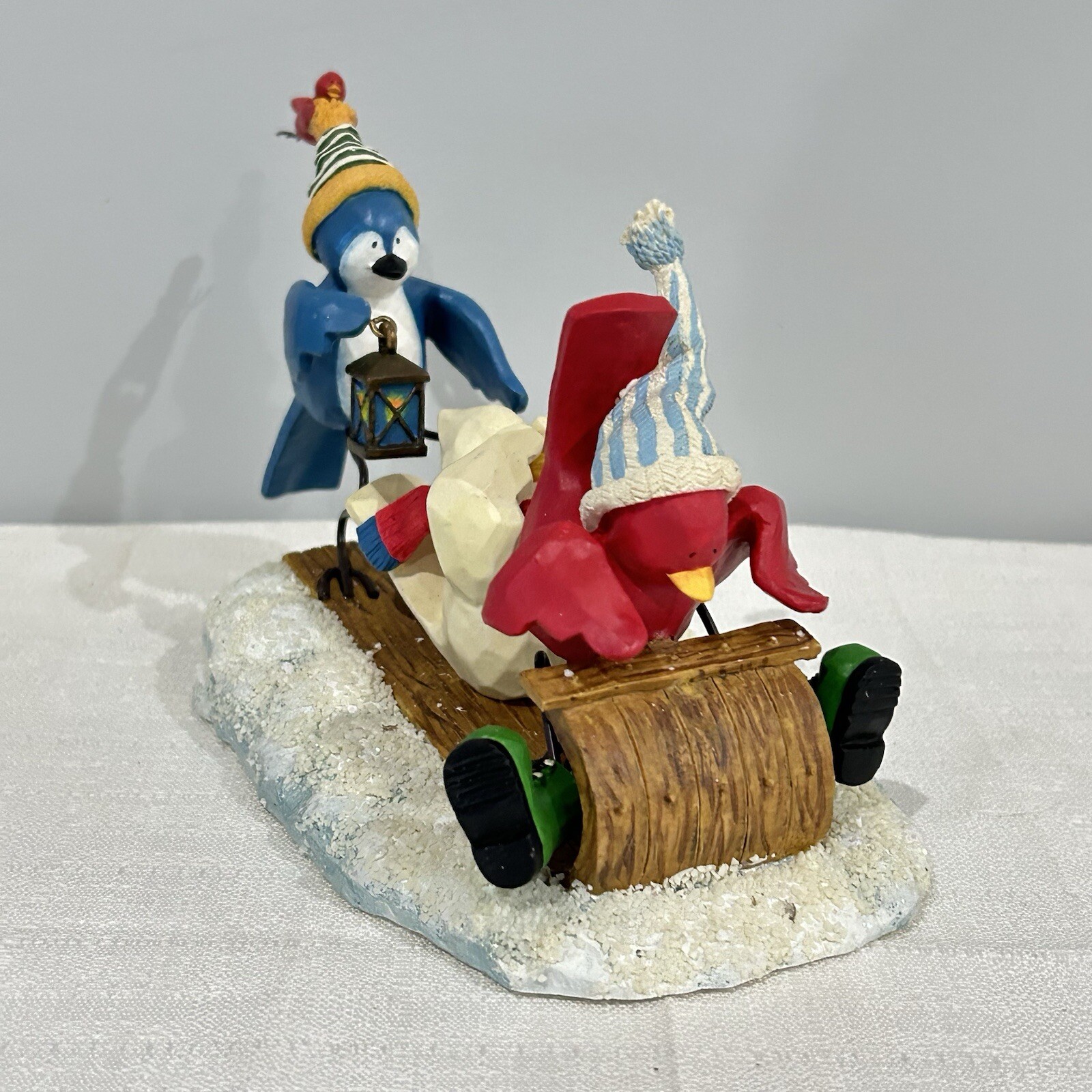 Russ Berrie “Tweet Along With Me” Flying Through A Winter Wonderland Figurine