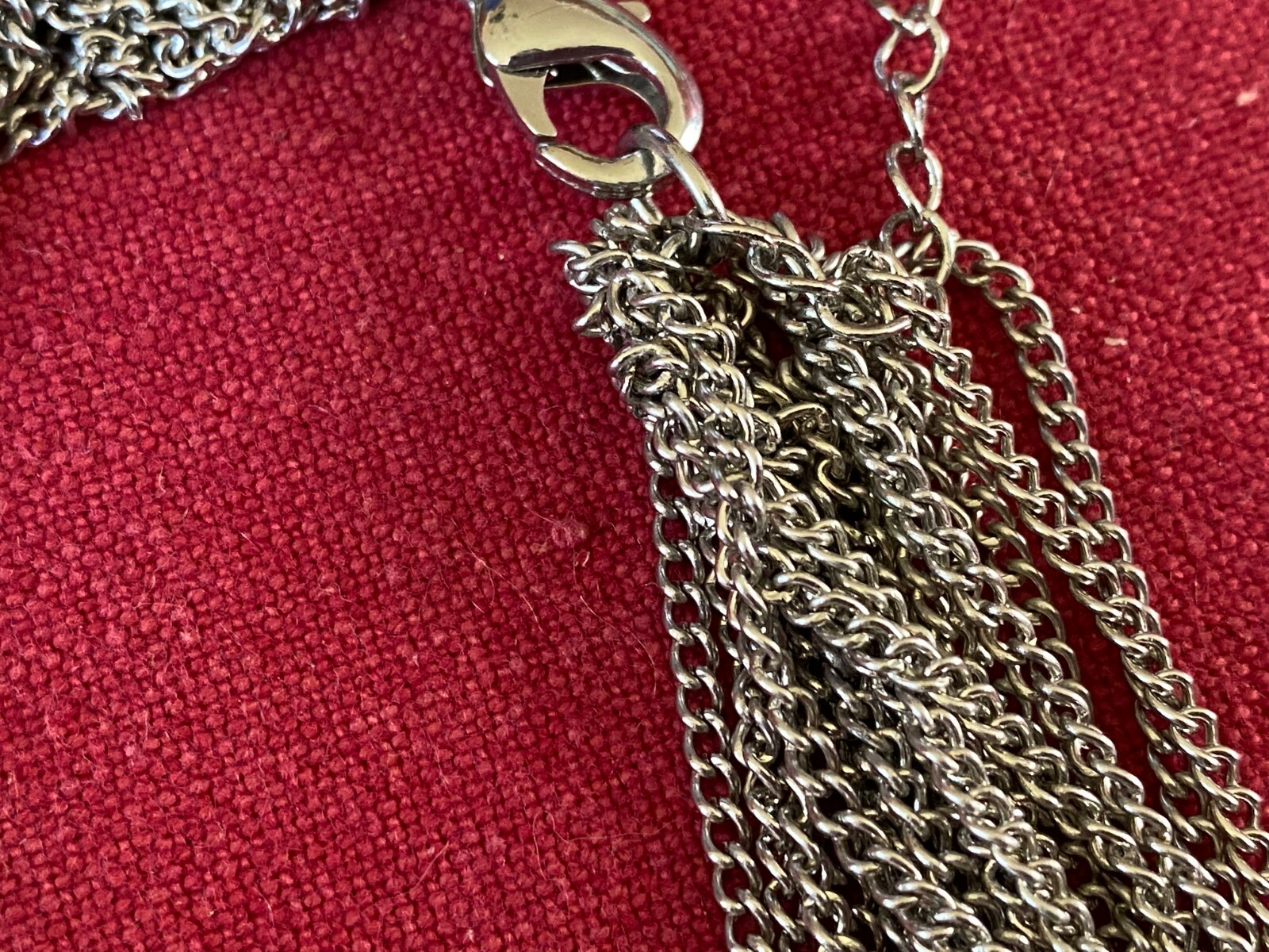 Multi Strand Chain Drape Statement Collar Necklac… - image 8