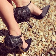 1265 NEW Manolo Blahnik FRANCAMARIA Satin Black Shoes 36.5 37 37.5 39 40 41