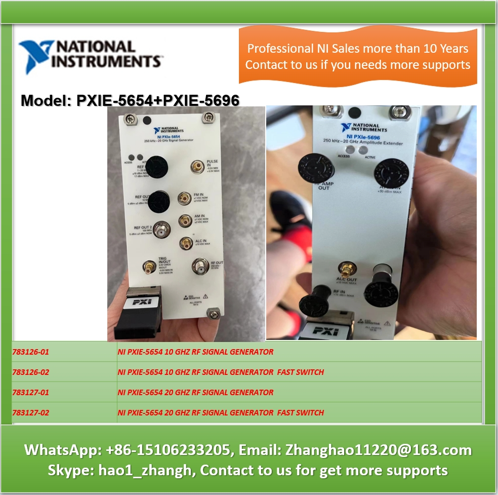 NI PXIE-5654+PXIE-5956 20 GHZ RF SIGNAL GENERATOR  FAST SWITCH