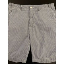 Polo Ralph Lauren Seersucker Bermuda Shorts Men 36T 100 Cotton Summer Preppy