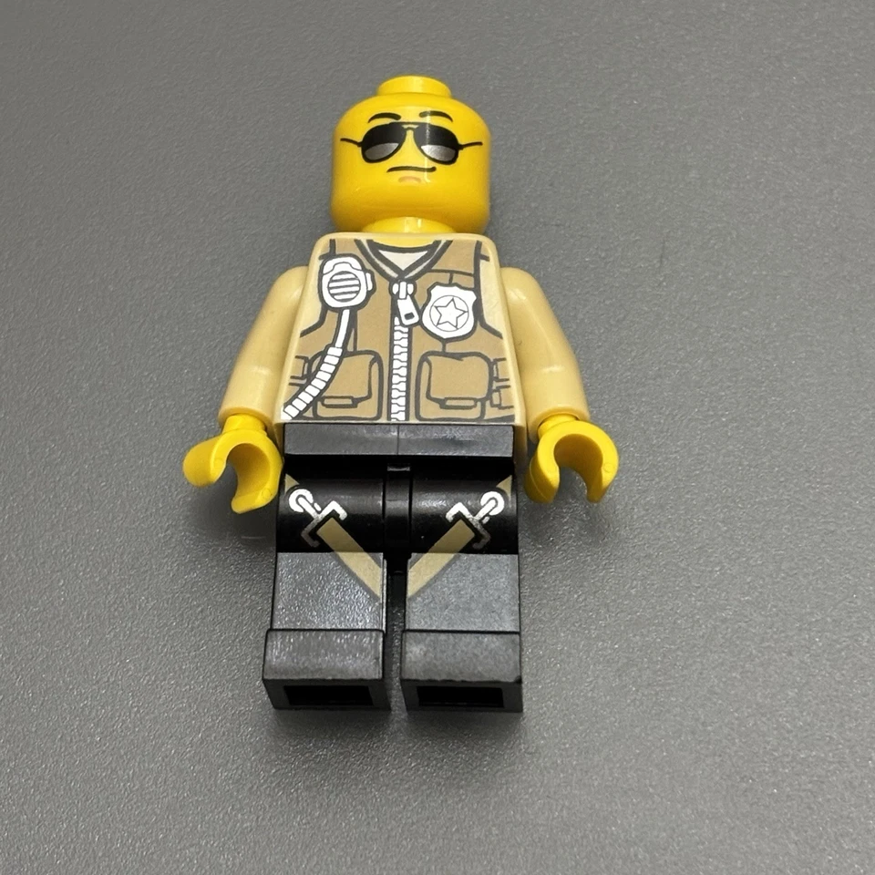 Lot of 3 LEGO Mini Figures Swamp Police Officer Firefighter Construction Worker - Image 2 of 4