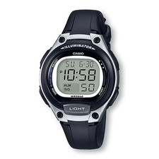CASIO LW203-1A Illuminator Digital Sports Watch, Silver/Black