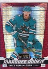 24/25 OPC PLATINUM SHAKIR MUKHAMADULLIN RED PRISM RC ROOKIE PARALLEL /199 #209