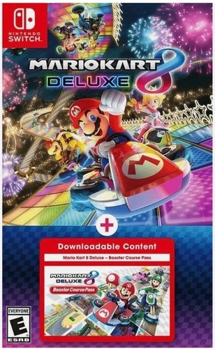 Mario Kart 8 Deluxe + Booster Course Pass - Nintendo Switch [Sealed New Game]
