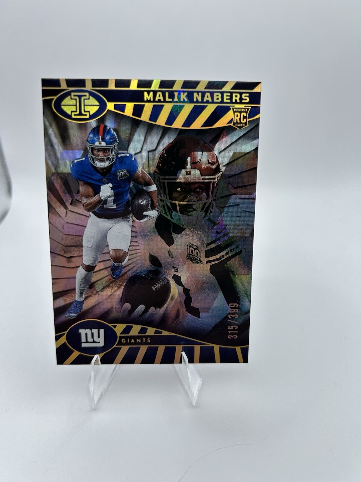 2024 Panini Illusions - Malik Nabers #66 Trophy Collection Cubic /399 (RC)