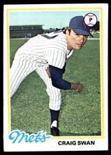 Craig Swan 1978 Topps #621 New York Mets MLB READ FREE SHIPPING AutographDen