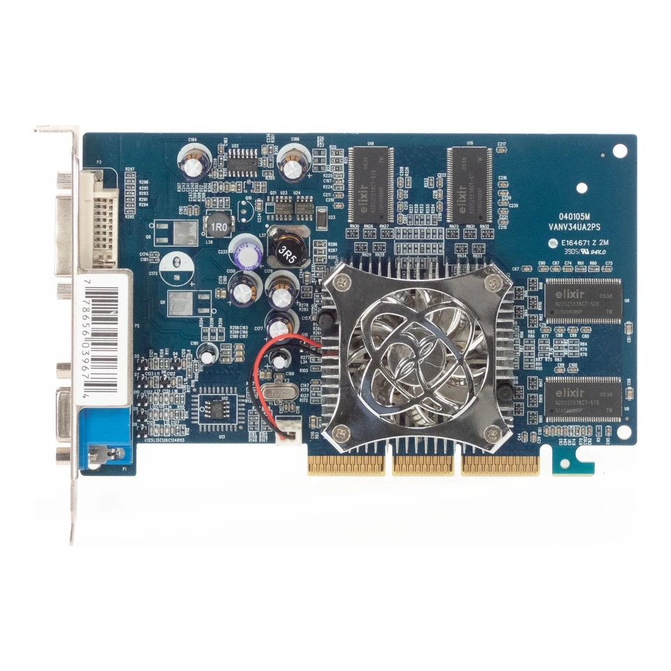 Graphic Card XFX Nvidia Geforce Fx 5500 256MB PV-T34B-UAFG AGP - Image 3 of 3