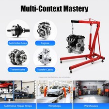 2 Ton Folding Engine Hoist Crane Hoist Lift, Carbon Steel Folding Engine Hoist