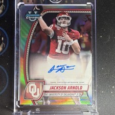 Topps 2024 Bowman Chrome Refractor Auto Rookie Jackson Arnold /299 #PA-JAR