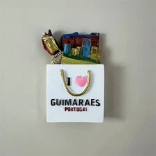 Portugal,Guimaraes Tourist Souvenir 3DResin Fridge Refrigerator Magnet GIFT IDEA