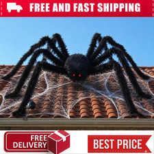 12FT Giant Halloween Spider Outdoor Decoration Extra Large Scary Spider Decor