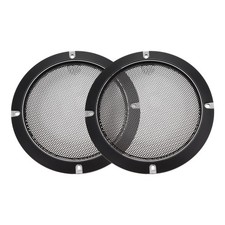 2 X Speaker Grill Cover 5" 153mm Mesh Circle Subwoofer Guard Protector Black