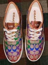COACH Citysole multi Unisex Shoes Sneaker Rainbow 9.5 M 