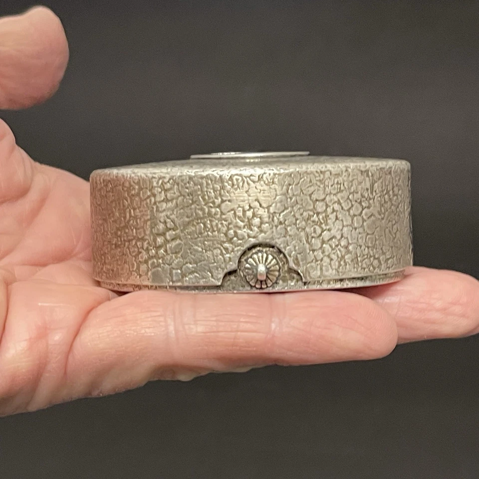 Raro Antiguo Firmado Hattori Jungin Sólido Plata Fina Caramelo Caja 110g Meiji Foto 2 de 4