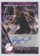 2021-22 Panini Prizm Draft Picks Purple Ice 25/99 Elyjah Goss #DP-EGO Auto 0oa7