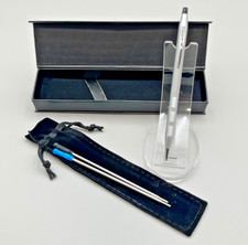Cross Classic Century Satin Chrome Ballpoint Pen AT0082S-14 2 Extra Refills