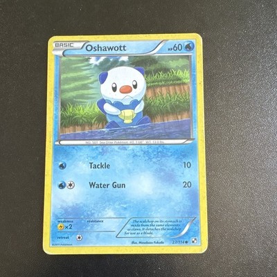 Pokemon TCG Oshawott 27/114 Black & White Eng Cosmos Holo Common 2011 60HP
