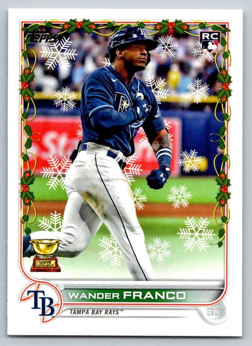 2022 Topps Holiday - Variation Wander Franco #HW181 Holiday Sleeve (RC)