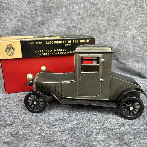 PACKARD OLD TIMER 1913 BANDAI FRICTION "AUTOMOBILES OF THE WORLD" SERIES W/ BOX