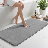 Badematte Rutschfest Mikrofaser SaugfäHig 60X150 Cm Badezimmer Teppich