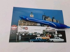 FLYING A SERVICE GAS STATION, 1950s GLOSSY COLOR 4X6 PHOTO
