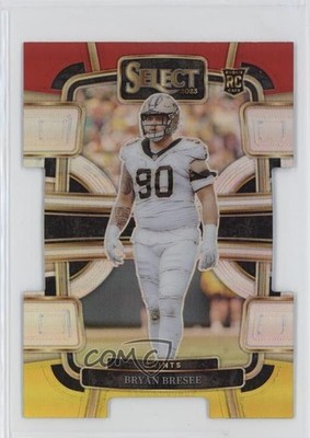 2023 Select Concourse Red & Yellow Prizm Die-Cut Bryan Bresee #72 Rookie RC 1bu1