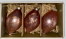 Christian Siriano 3 Pink Gold Mercury Shatterproof Glass Christmas Ornament 5  