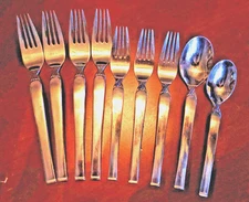 6 PIECES Oneida Simplicity Stainless Steel Flatware Salad Dinner Fork Soup KOREA