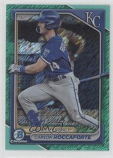 2024 Bowman Chrome Prospects Aqua Shimmer Refractor /125 Carson Roccaforte 6k2