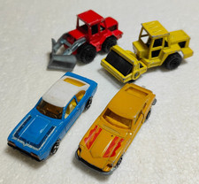 Lot 4 Voitures Majorette Rouleau / Chasse-neige / Ford Datsun Capri 1/60 et 1/87