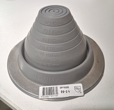 (2) Dektite DF103G Retrofit 5-127mm Pipe Boot Roof Flashing 1/4" to 5"