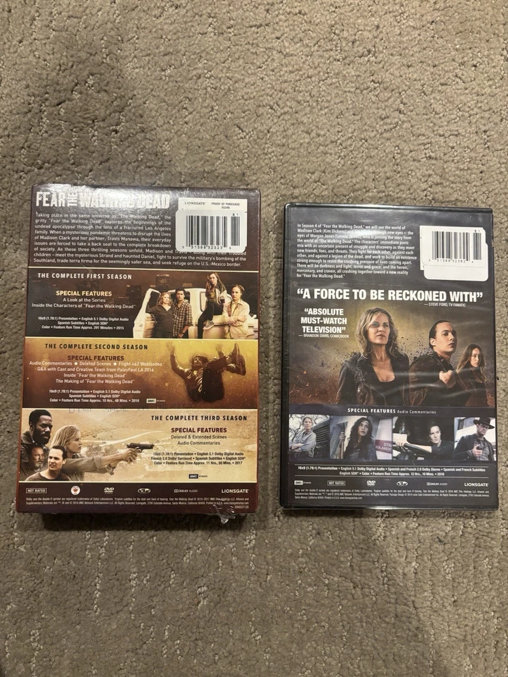 Fear the Walking Dead - Seasons 1-4 - Both Factory Sealed/Brand New - Image 2 of 2