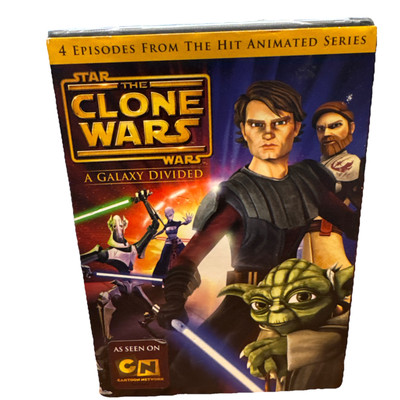 Star Wars: Clone Wars A Galaxy Divided (DVD 2009) New Sealed Animated Slipcover