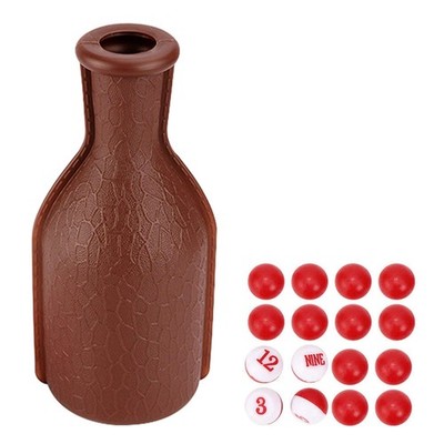 Pool Snooker Billiard Table Kelly Pool Shaker Bottle with 16PCS Red and White...