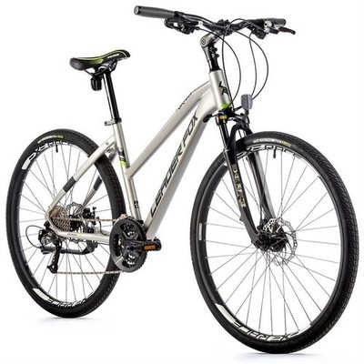 leichtes 28 Zoll Alu Leader Fox Toscana Lady Bike Shimano 27 Gang silber Rh51cm