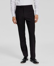Calvin Klein Men Black Slim-Fit Infinite Stretch Tuxedo Suit Pants Size 40W 32L