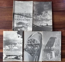 Vintage American Soaring Handbook Lot Glider Sailplane Plane Aircraft Booklets