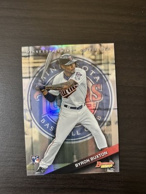 Byron Buxton 2015 Bowman's Best Rookie Refractor #27 RC Minnesota Twins All Star